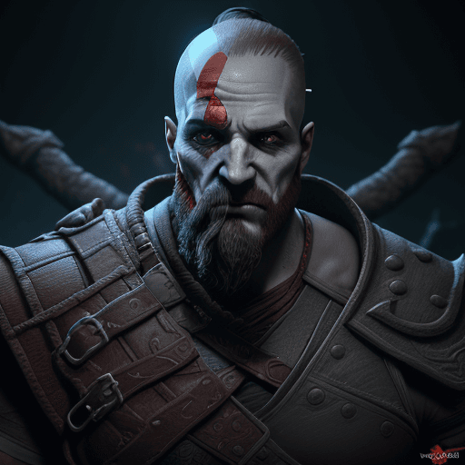 AI generated: Hyper realistic God of War character design, joker , void arcanist, mist, photorealistic, octane ren...