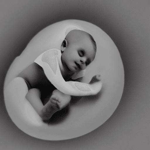 AI generated: baby in the womb, hyper realistic image, 8k