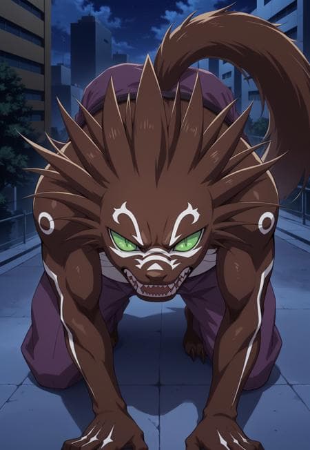 Gen Shishio Young/Older Wolf Forms (Kekkaishi) Illustrious + Pony