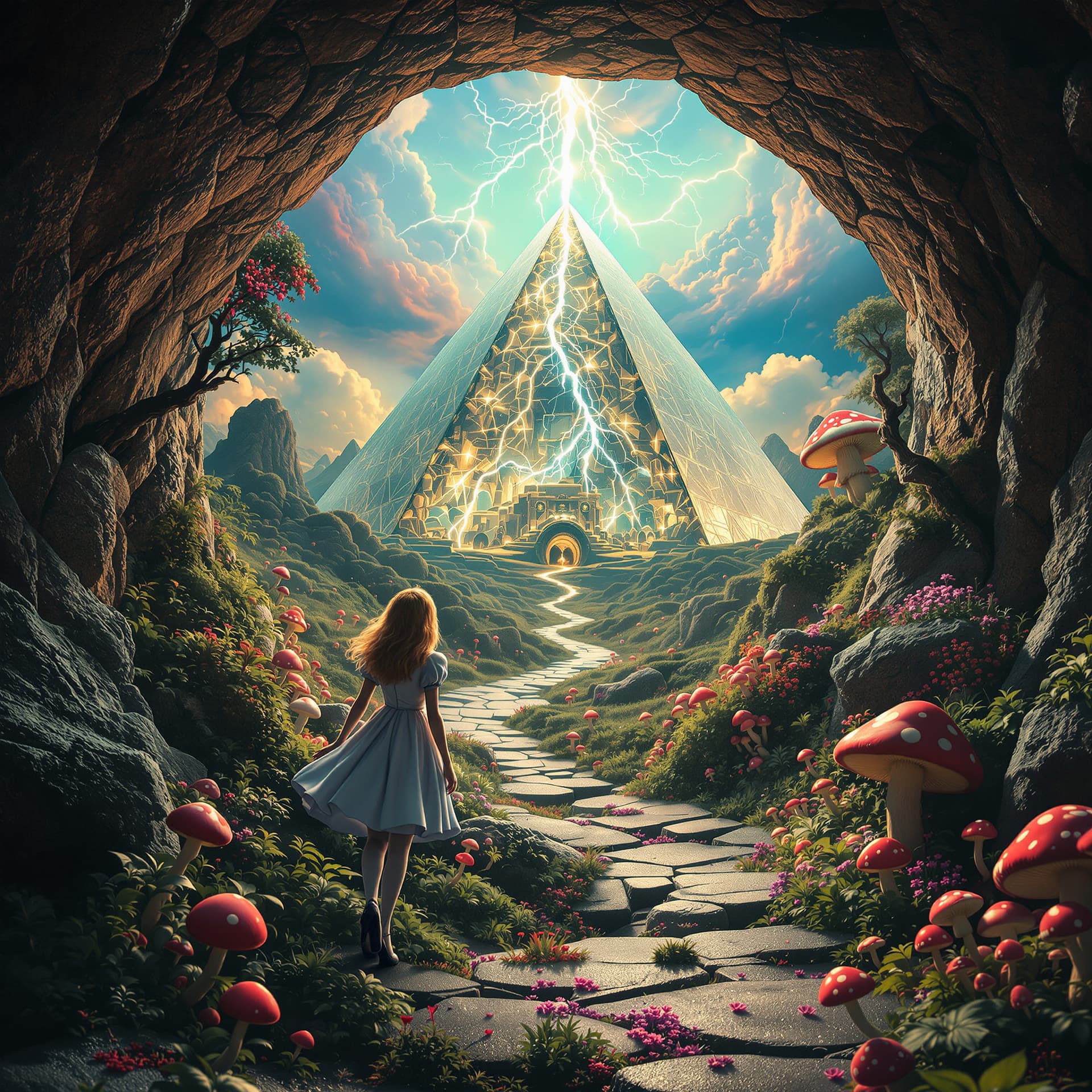 AI generated: Psychedelic, trippy, surreal. In high, surreal, psychedelic detail and rendered in 8k. Reality is me...