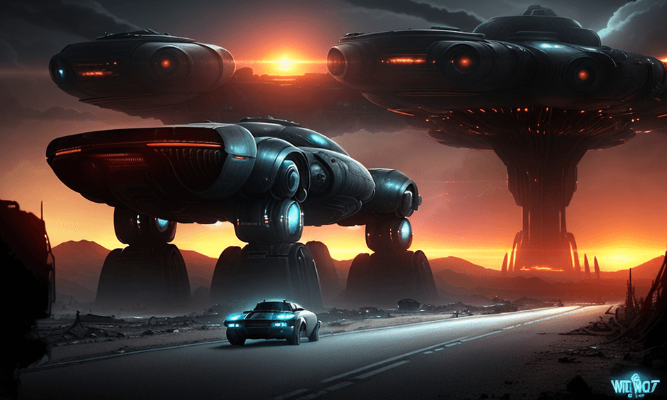 AI generated: A beautifully drawn (((poster style))) for a (scifi world) featuring a sleek, (((future style muscle...