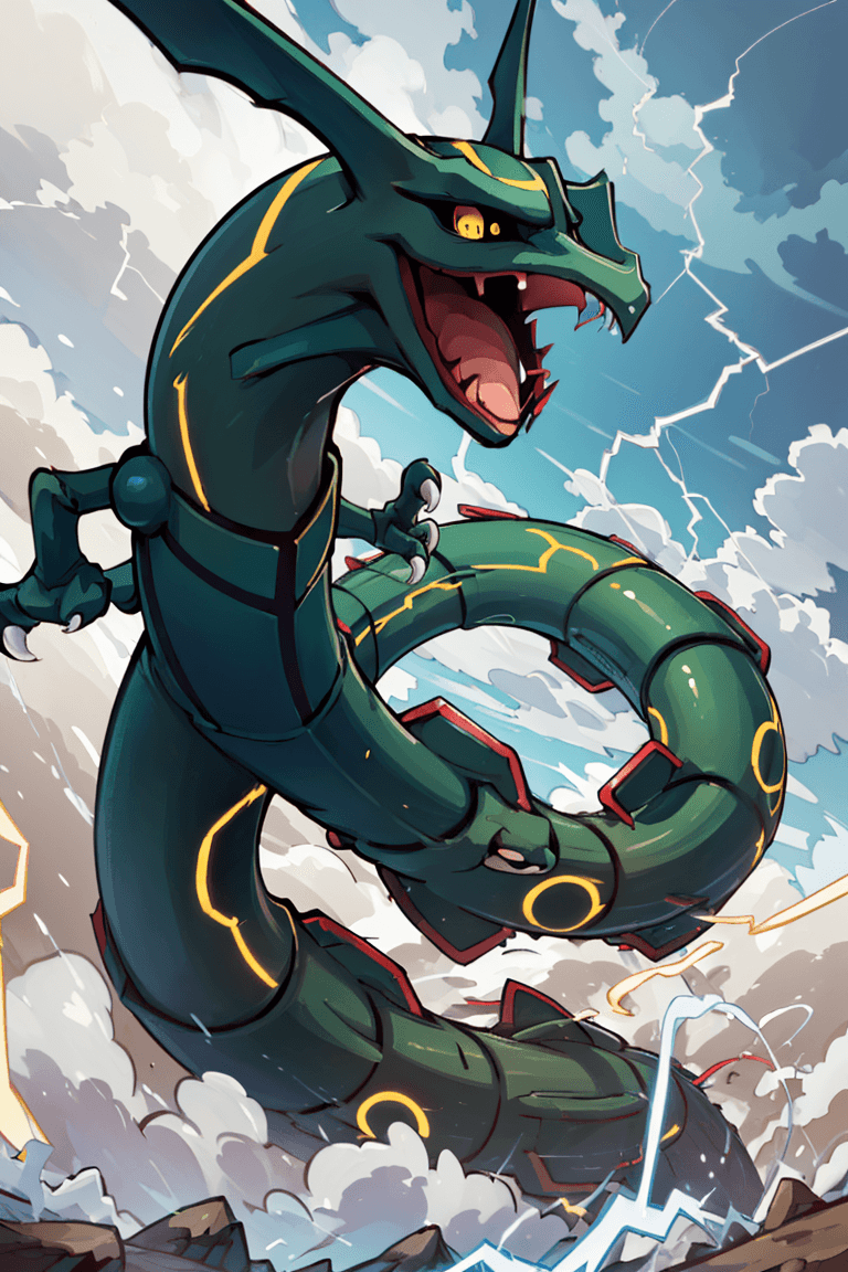 Rayquaza: Sky High Pokémon | レックウザ (Pokedex #0384)