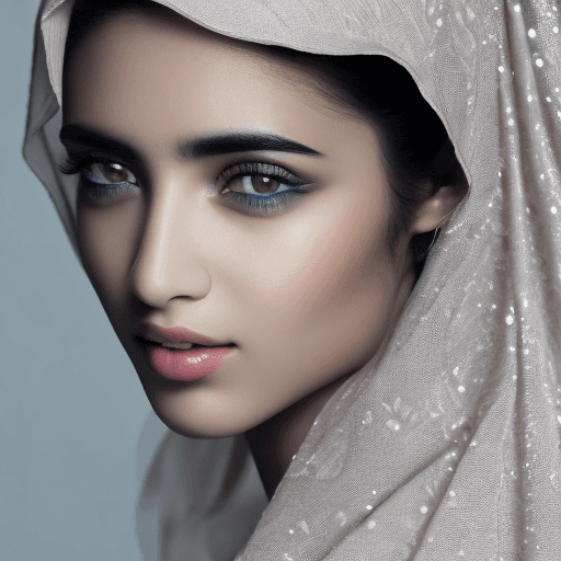 AI generated: A close-up shot with a Sony camera of an Arab model