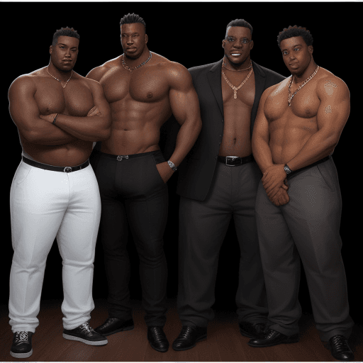 AI generated: the big 2 black mens
