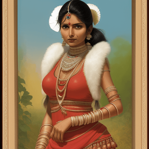 AI generated: a indian lady 
