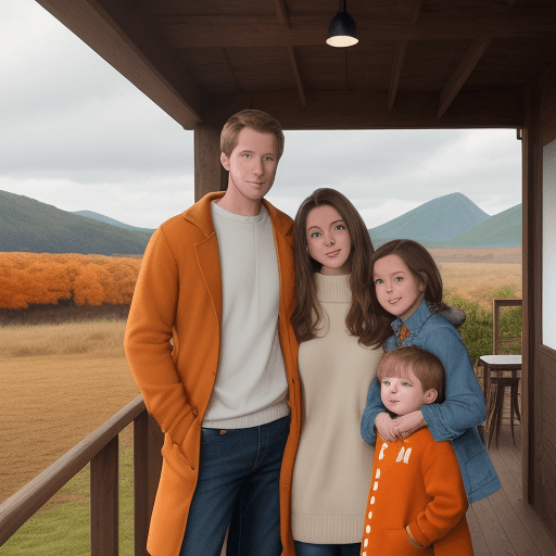 AI generated: A landscape picture of a white husband who is 28 years old with light brown hair and is 6 foot 3 wit...