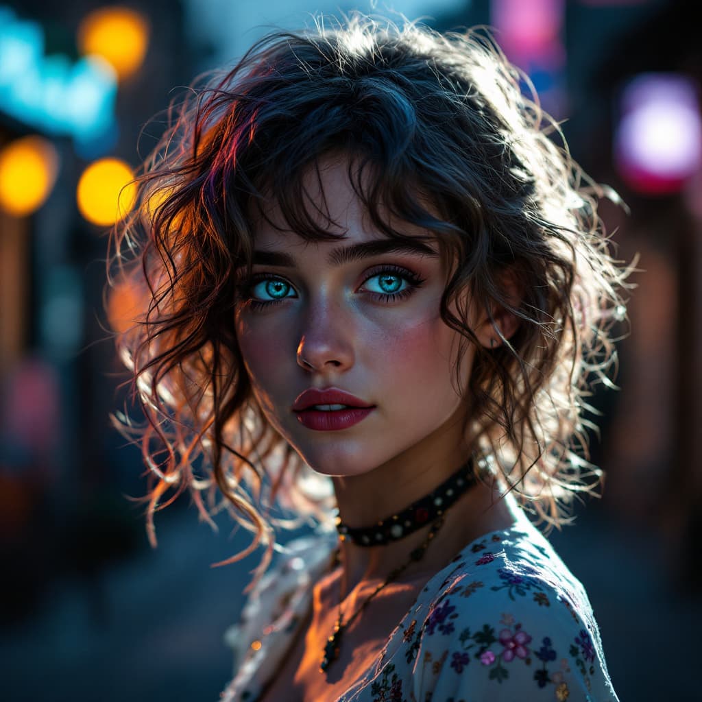 AI generated: 

"Genera una imagen de alta calidad (4K, 8K, alta resolución) de Natalia Dyer con los siguientes de...