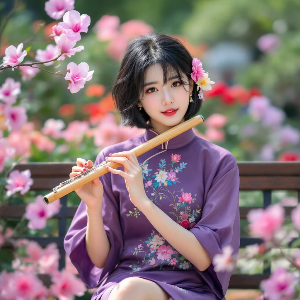 AI generated: (((Full body view))) (((full body shot))) full-length portrait of a korean beautyful woman (((show f...