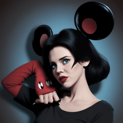 AI generated: Mickey mouse style evil dead cartoon