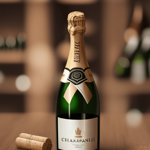 AI generated: 
"The champagne bottle cork popping."