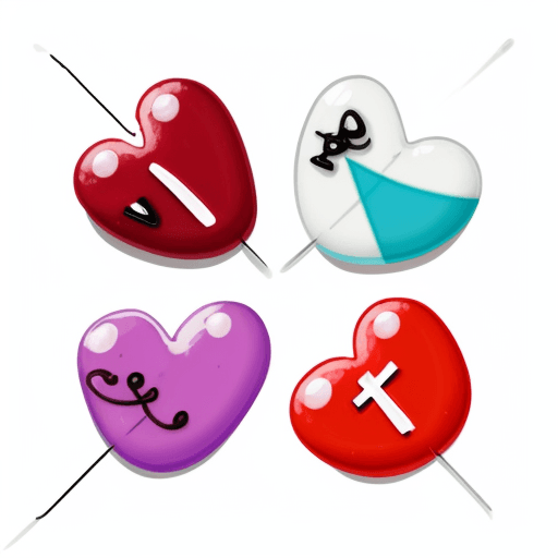 AI generated: Cartoon image of a cute multicolored candy in the shape of a cross, drawn on a white background with...