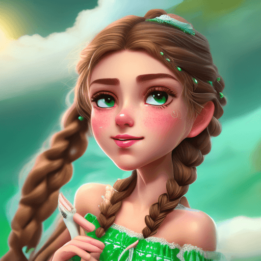 AI generated: A full body cute girl with light brown braided hair, talking a selfie (close up) ((waist up)), weari...