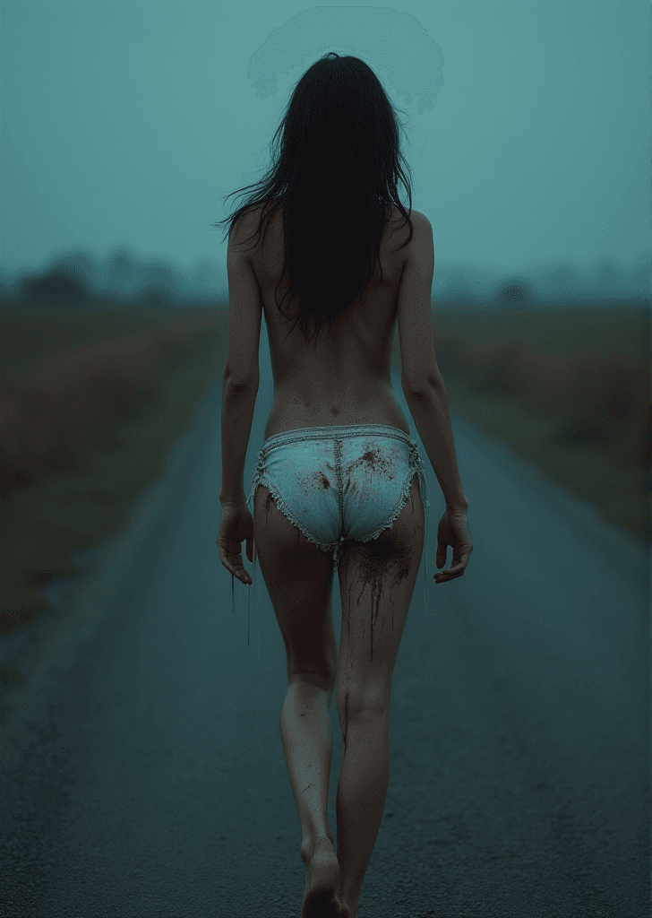 AI generated: Painful walk down the road