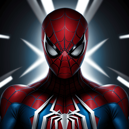 AI generated: cyber spiderman from 22 century 