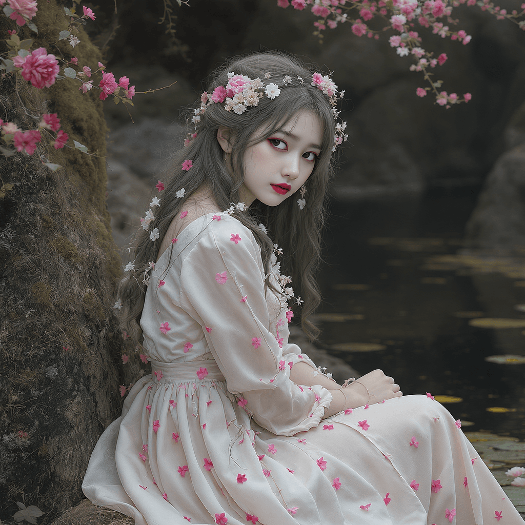 AI generated: A beautiful girl in a (distressed sad condition), with its structure and details so intricate they a...