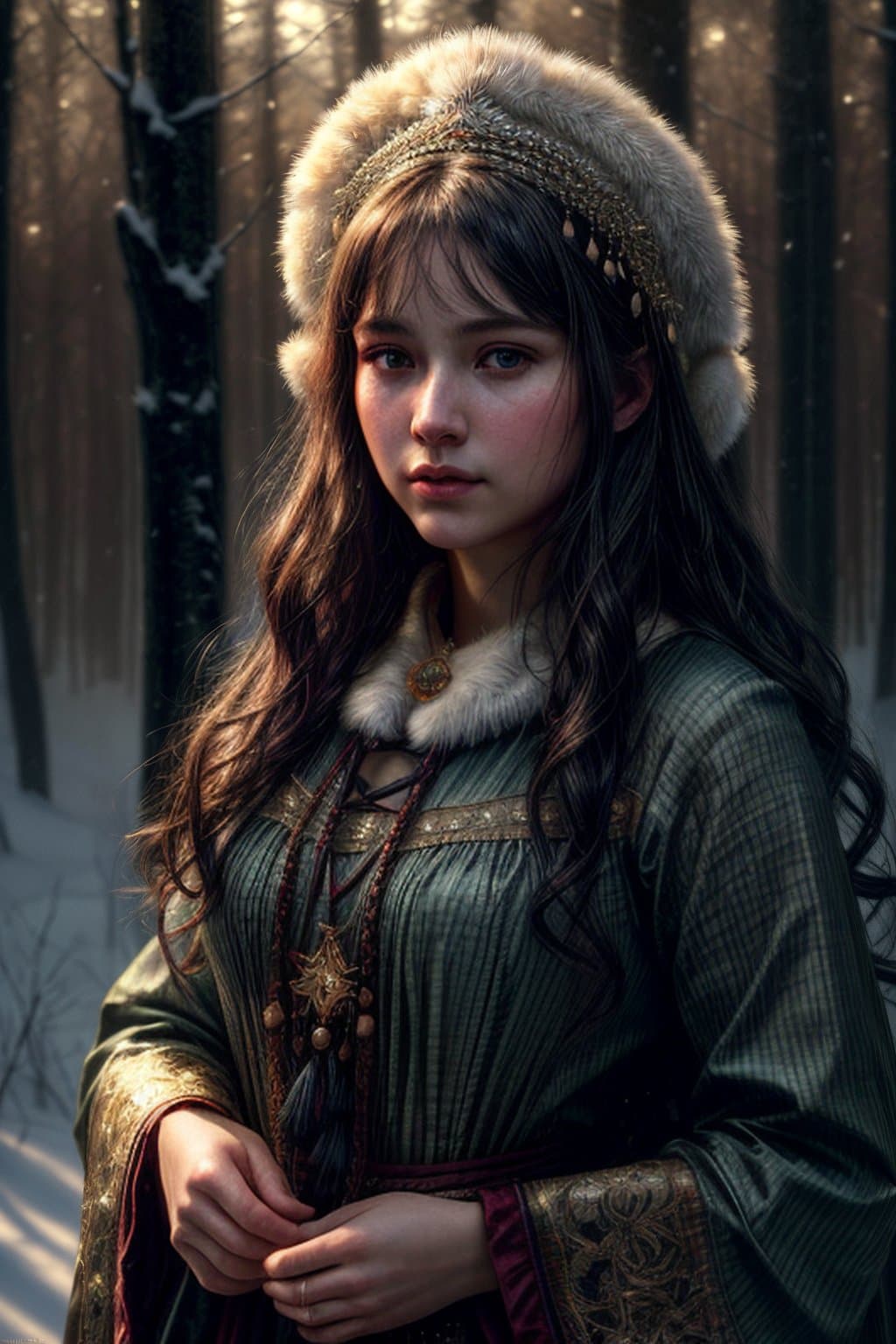 AI generated: extremely detailed CG unity 8k wallpaper), (Extreme close up:1. 4), ((medium shot:1. 2)), (Russian f...