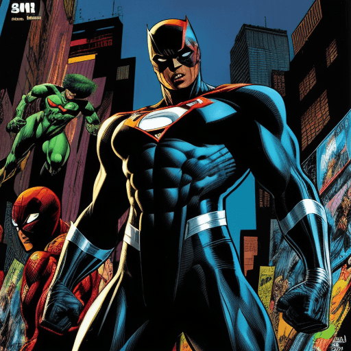 AI generated: comic book art, a black superhero, highly detailed, in the style of Frank Miller--ar 1:2 --stylize 7...