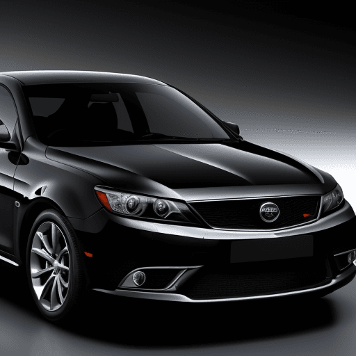 AI generated: car for advertising, a beautiful model with a rich color, if necessary, darkened to emphasize the li...