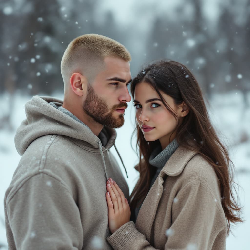 AI generated: “Describe a scene in which a man with a blond short buzz cut, light eyebrows, and light beard, weari...