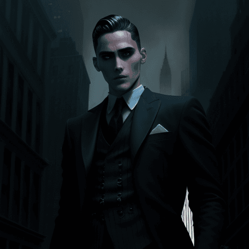 AI generated: fondo de callejon en new york, oscuro, estetica de gotham city