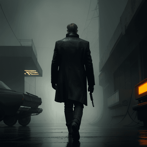AI generated: Create a captivating cover image depicting a lone figure walking away, portraying a sense of mystery...