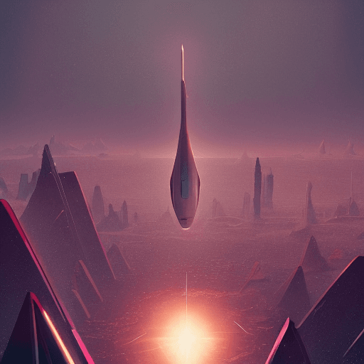AI generated: space view alien detailed megacity background inspired by artist yuri shwedoff on artstation