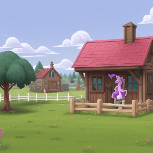 AI generated: ponyville
