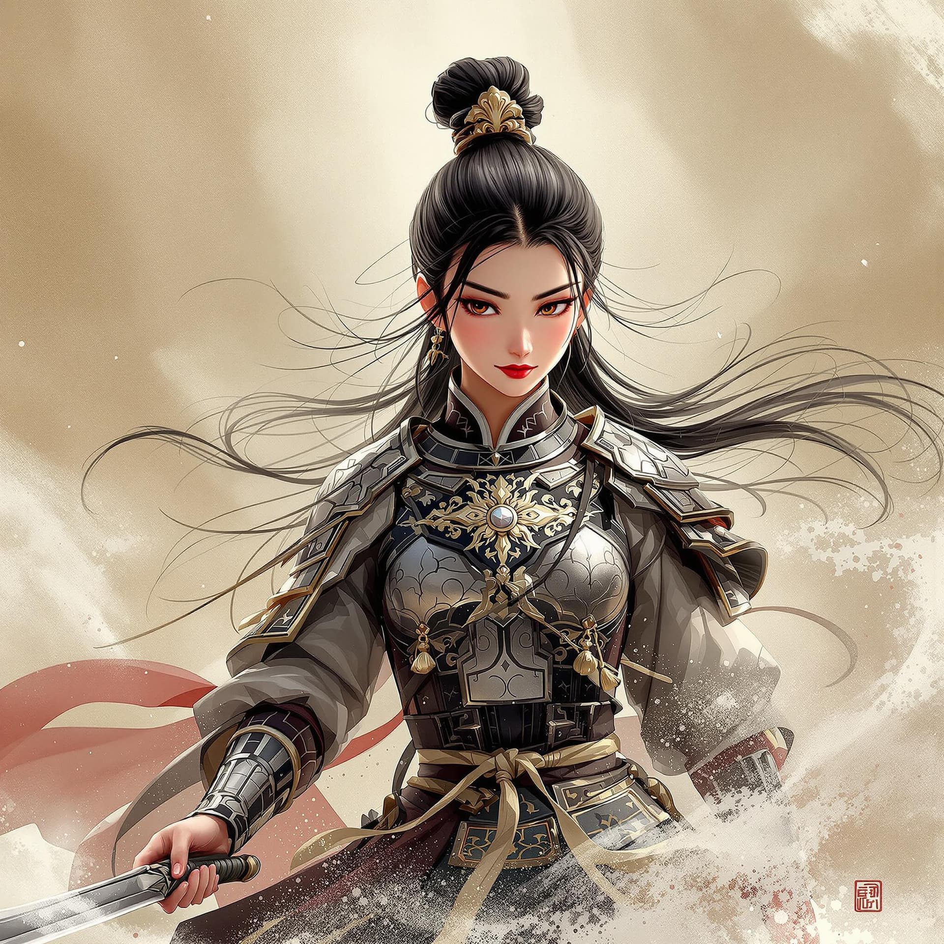 AI generated: AI Painting: National Style Mulan Image Design 
Do you want to design a Mulan image full of Chinese ...