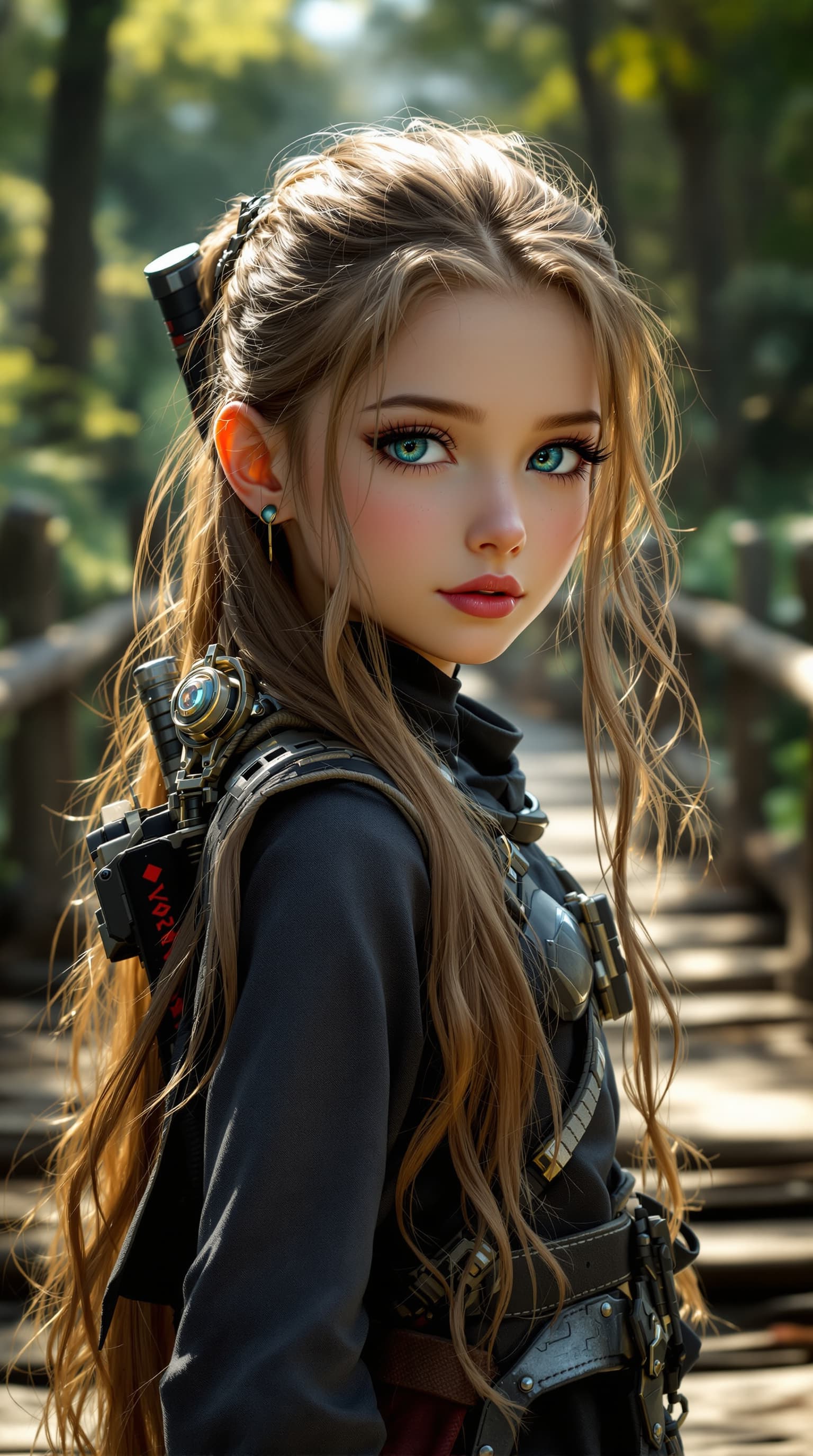 AI generated: A professional photograph showcasing the world's most beautiful fourth-grade girl, captured in a hig...