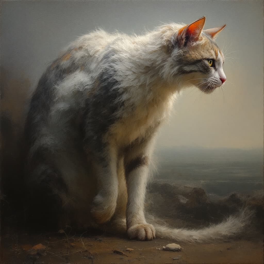 AI generated: Oil painting, Odd Nerdrum inspiration and style