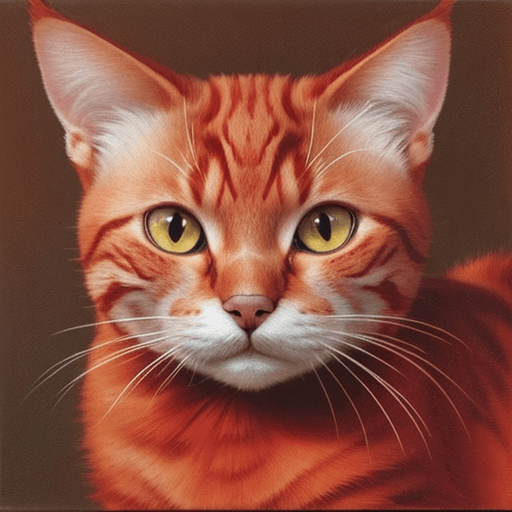 AI generated: red cat