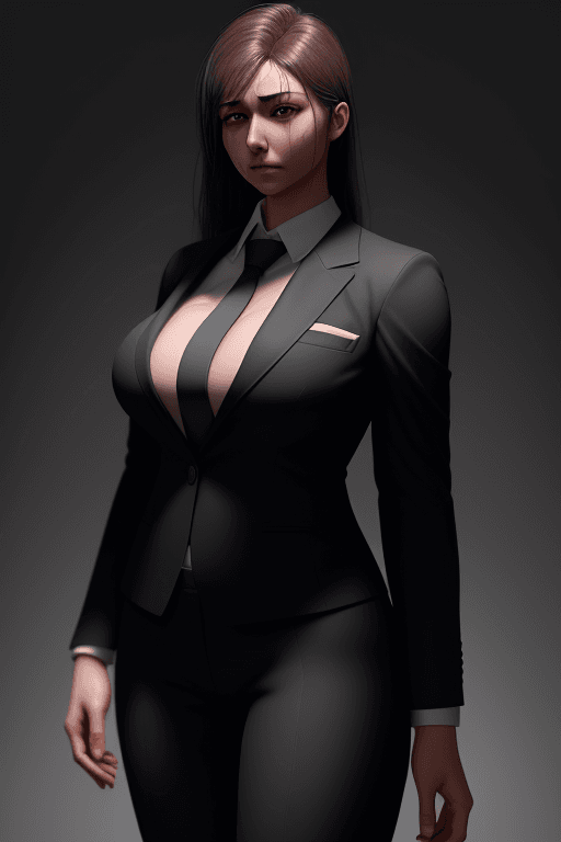 AI generated: (( full body of yhivi in a suit)),(ultra photorealistic:1.3), extremely high quality high detail RAW...