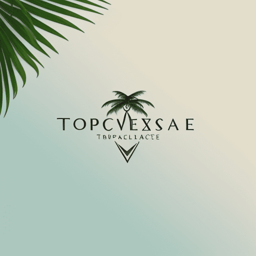 AI generated: logo design for a luxury high-end travel agency called "Tropical Escape" | whose profile is exotic a...