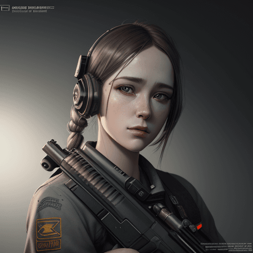 AI generated:  portrait. gun smith

   Octane rendering complex artwork, trending at art station, symmetrical artw...
