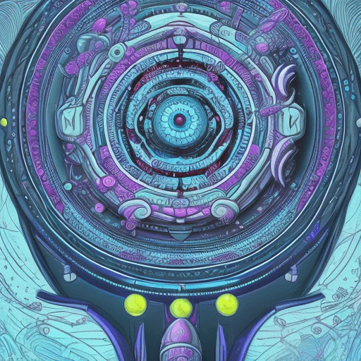 AI generated: Dream Catcher, in the style of crisp neo-pop illustrations, sky-blue, nightcore, the and some cute c...