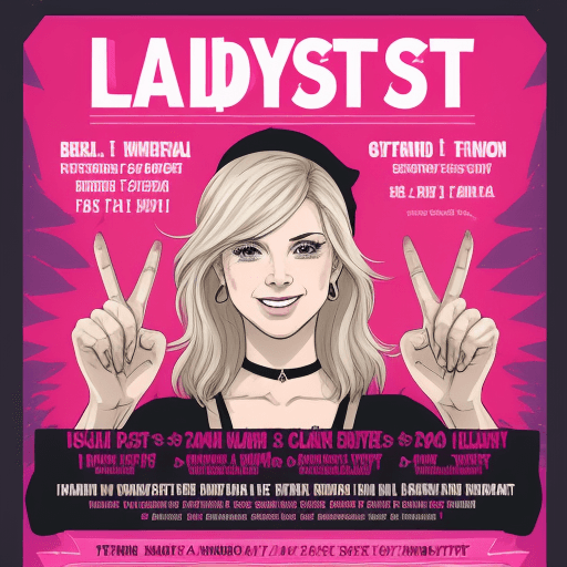 AI generated: Flyer for a feminist event called Ladiyfest #3