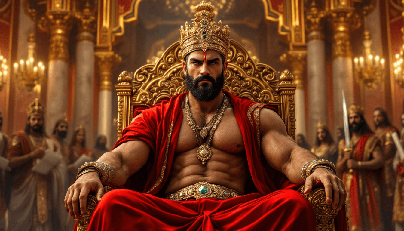 AI generated: Photo-realistic, high-resolution image with ultra-fine details. 4k image. A grand and opulent royal ...