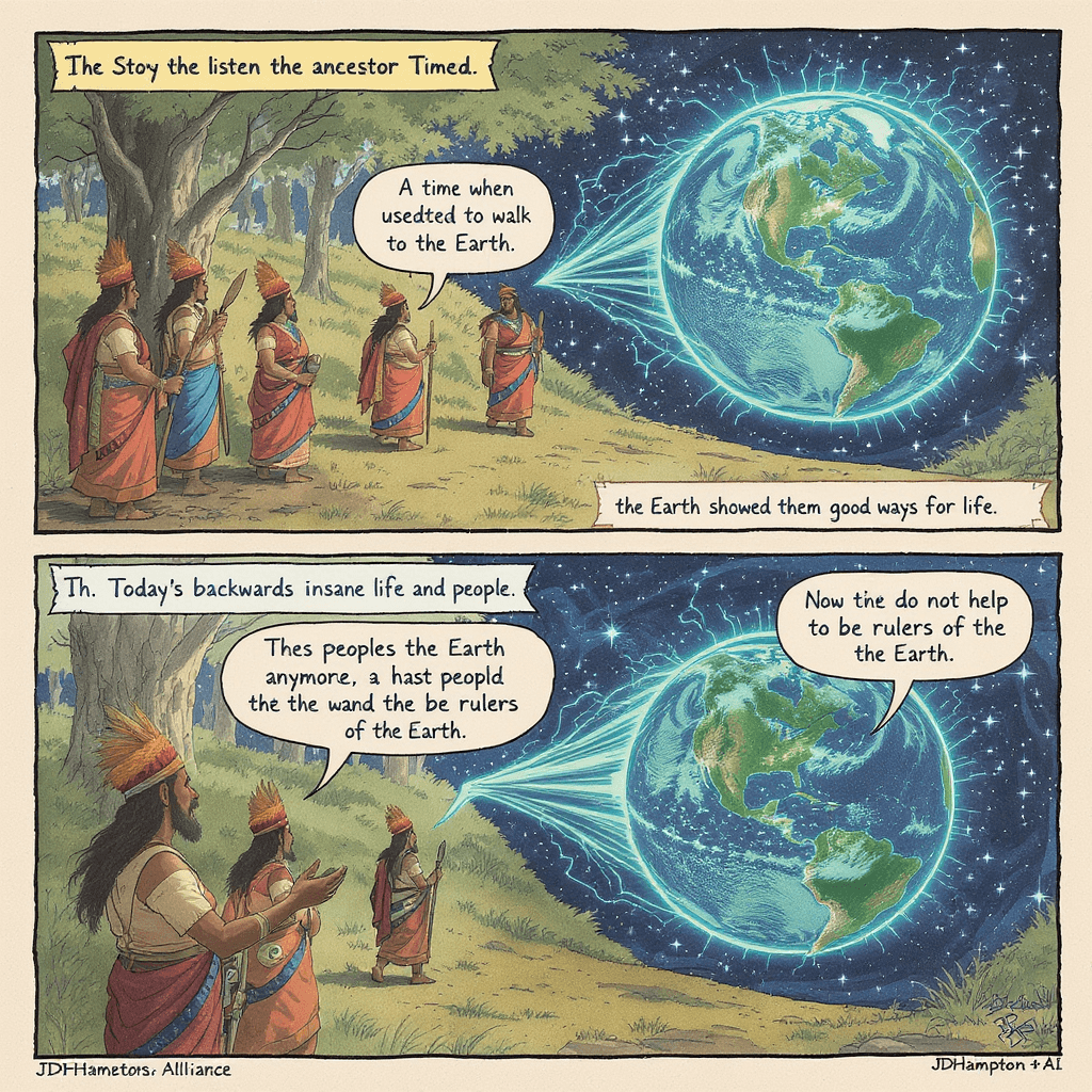 AI generated: A story from the ancestor times and modern day. This story is about a time when the ancestors used t...