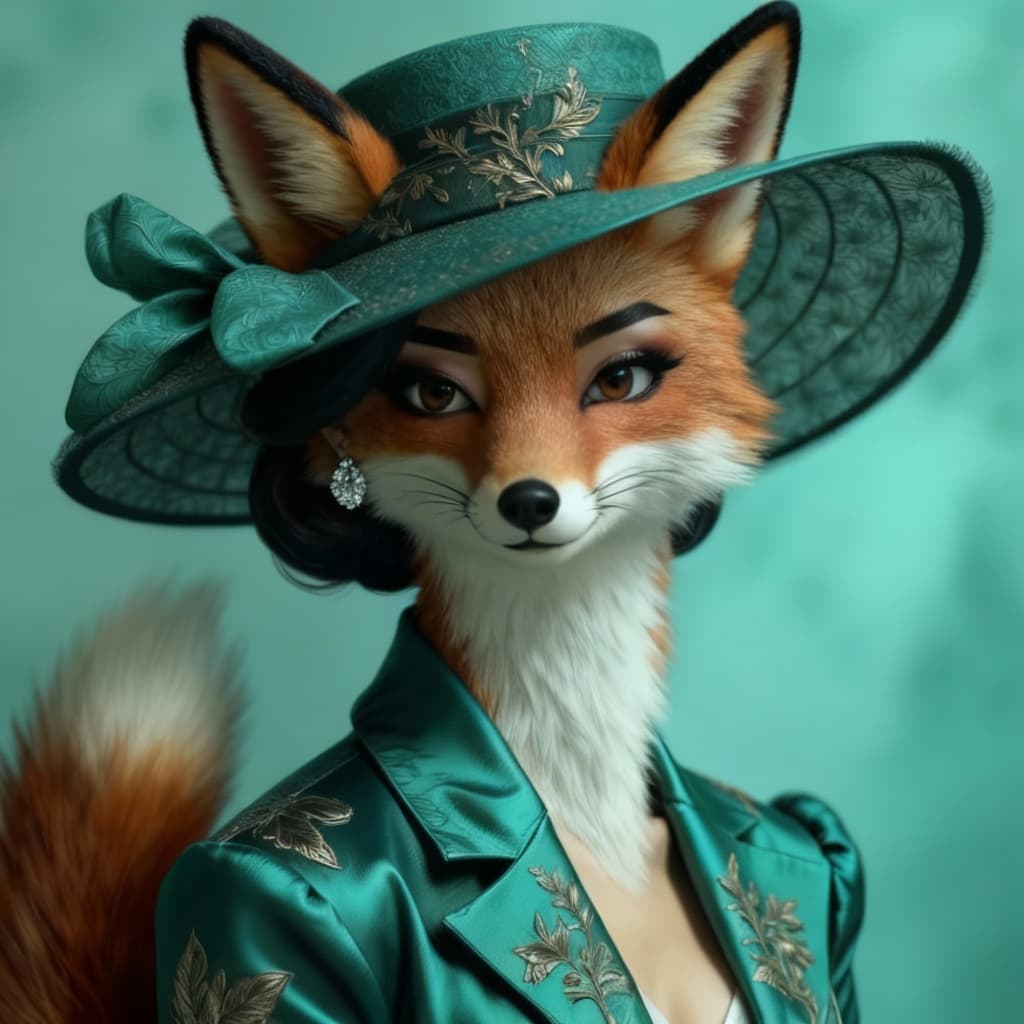 AI generated: mi femme mi renard