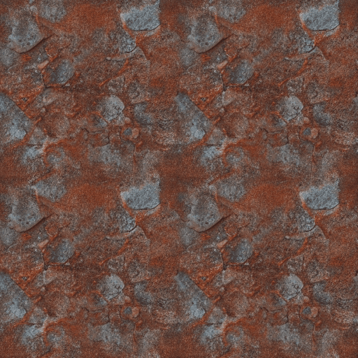 AI generated: texture of rusted iron, seamless. tile