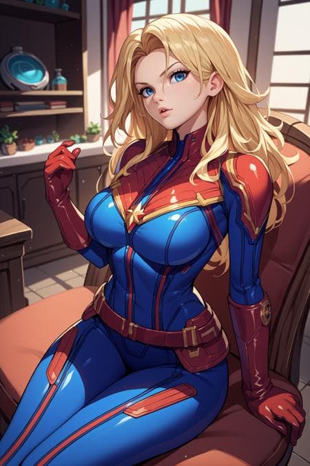 Captain Marvel (Marvel Comics) SDXL LoRA [Pony Diffusion]