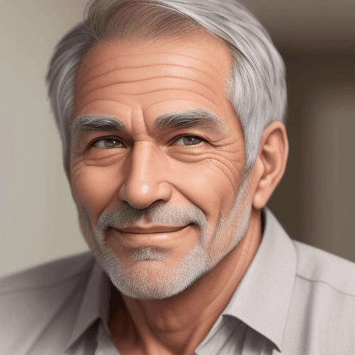 AI generated: An average built man with thinning brownish grey hair and brown eyes. Always a friendly expression o...