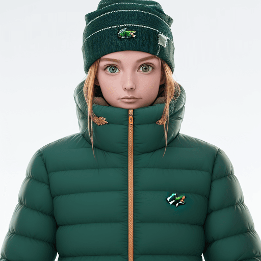 AI generated: Create a luxury ski clothing collection from the Lacoste brand by ECOALF in collaboration. The centr...