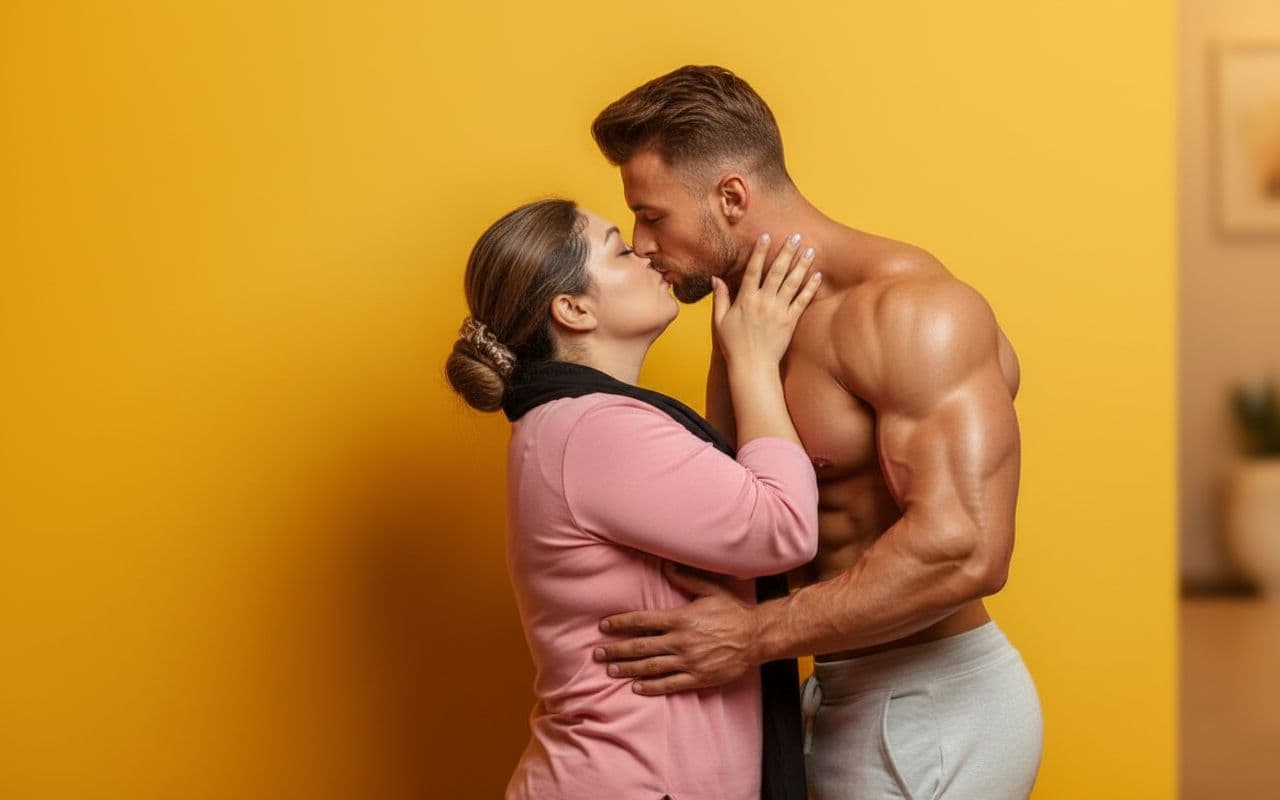 AI generated: Make kissing 