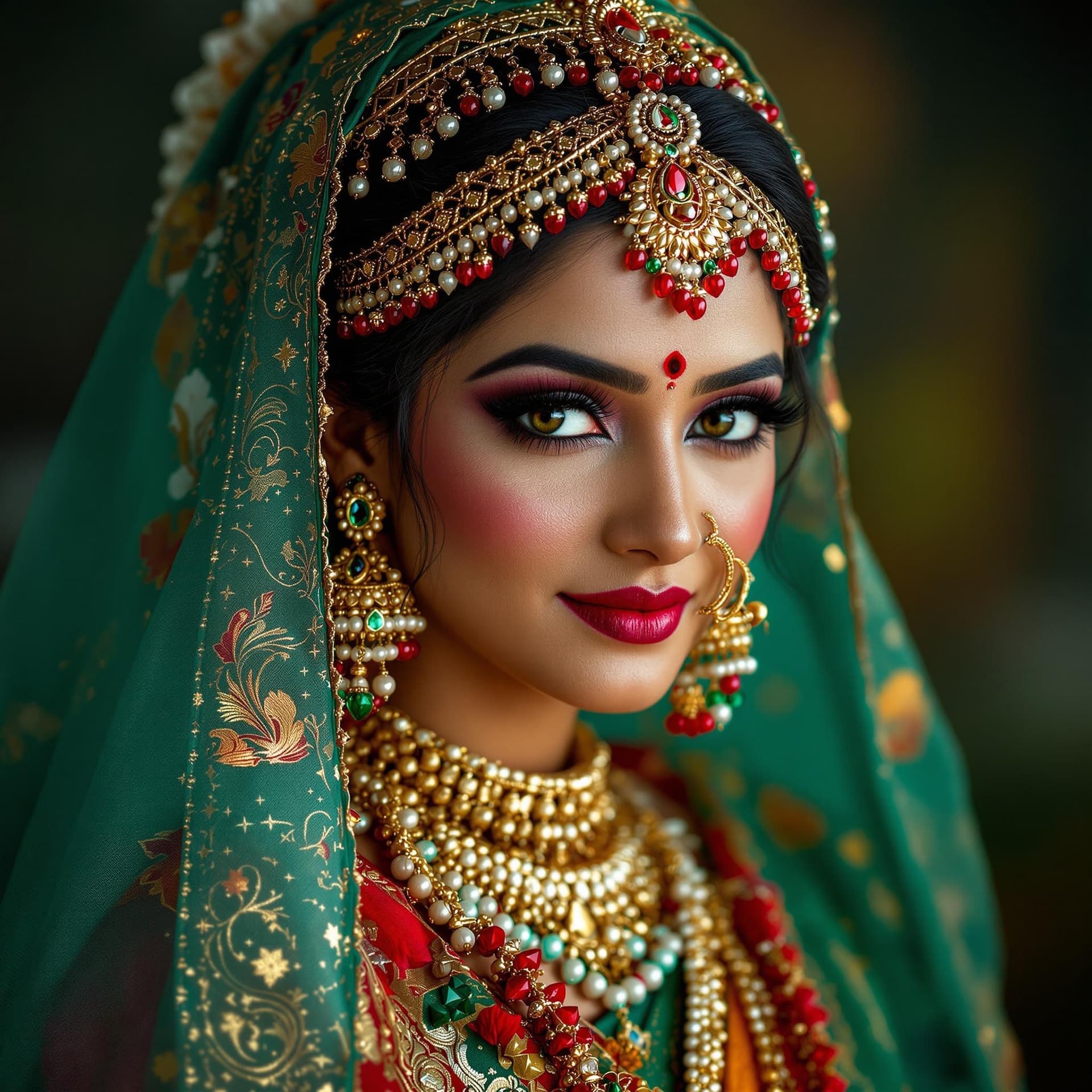 AI generated: a beautiful kerala bride in traditional wear,bride similar to actress Aiswarya rai, in the style of ...