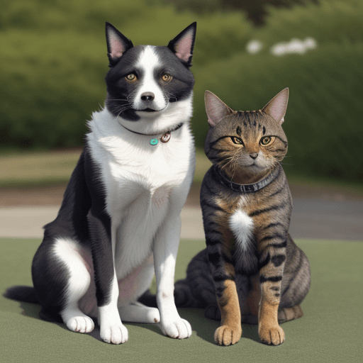 AI generated: Photo of a dog and a cat.
