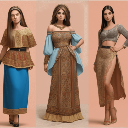 AI generated: ropa con diseños pre  hispanicos
