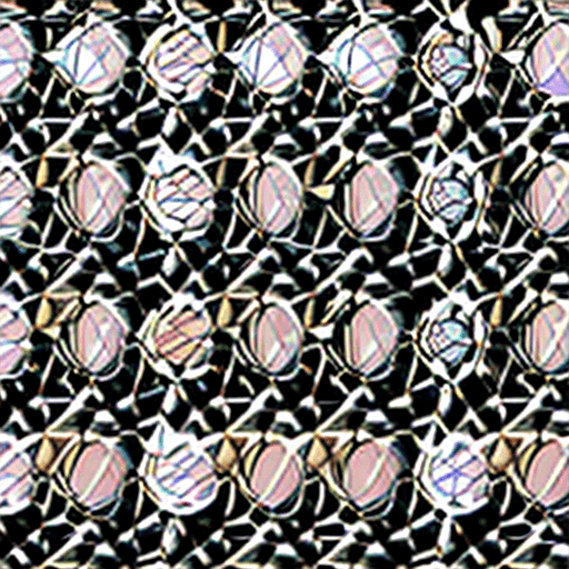 AI generated: Patterns inspired by the Atomic Age, with orbs and connecting lines in muted pastels. - - style mid-...