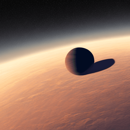AI generated: Ultra realistic single planet, perfectly rounded, floating in the space. 