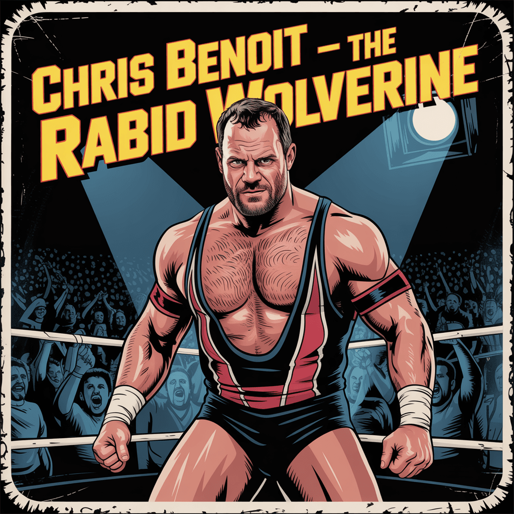 AI generated: Chris Benoit T-Shirt  design, ultra realistic, photo realistic, posing in various poses.